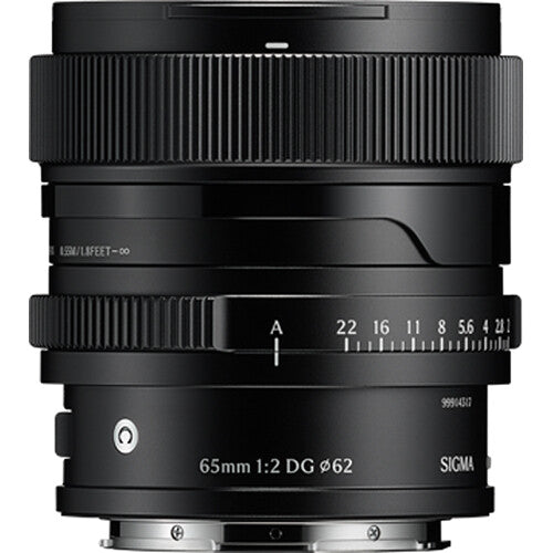 Sigma 65mm f2 DG Objetivo para Sony E con Apertura f22 y Enfoque Rápido