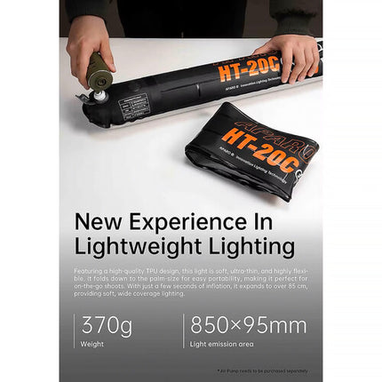 Aparo APARO HT-20C Luz Inflable LED RGBWW 33.5" 655 Lux 55 Min Autonomía