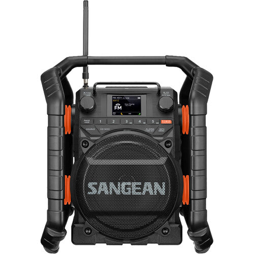 Sangean U7HD Radio a Prueba de Agua Bluetooth HD Radio AM FM Pantalla 2.4 Pulgadas Altavoz 6.5 Pulgadas