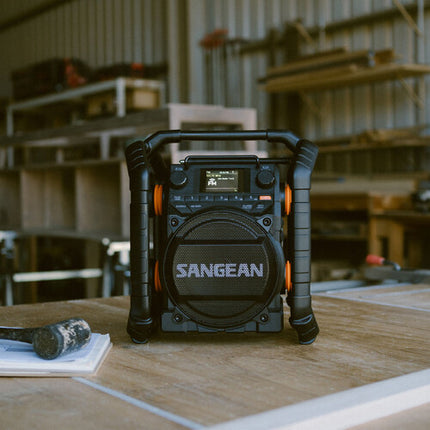 Sangean U7HD Radio a Prueba de Agua Bluetooth HD Radio AM FM Pantalla 2.4 Pulgadas Altavoz 6.5 Pulgadas