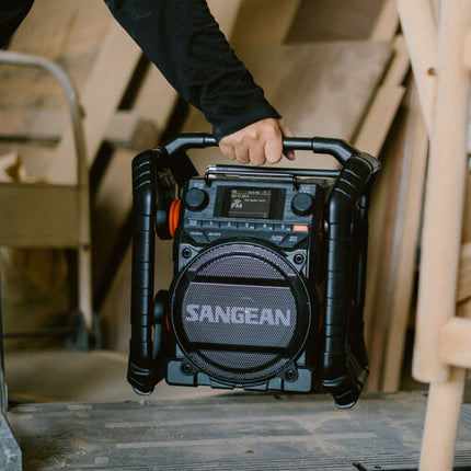 Sangean U7HD Radio a Prueba de Agua Bluetooth HD Radio AM FM Pantalla 2.4 Pulgadas Altavoz 6.5 Pulgadas