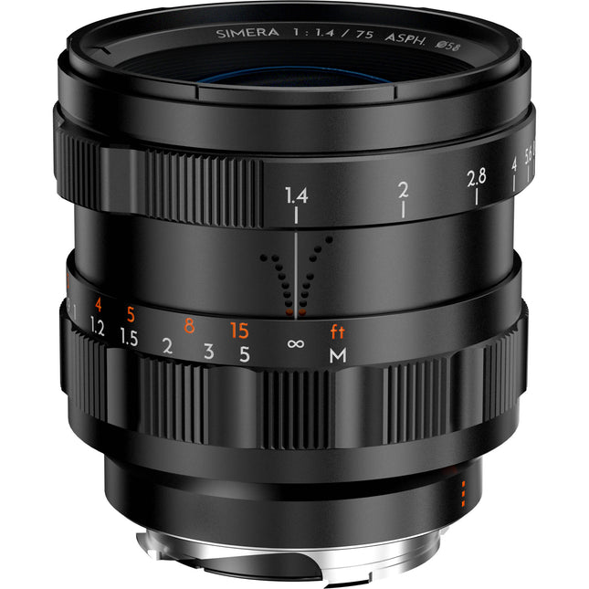 Thypoch Simera 75mm f1.4 Lente Manual Full Frame Leica M Negro