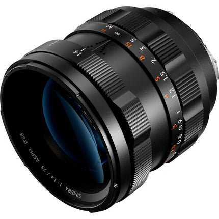 Thypoch Simera 75mm f1.4 Lente Manual Full Frame Leica M Negro