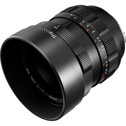 Thypoch Simera 75mm f1.4 Lente Manual Full Frame Leica M Negro