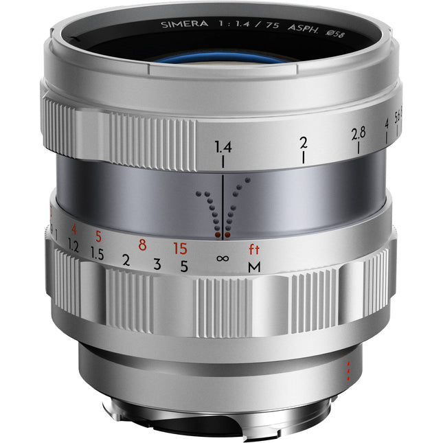 Thypoch Simera 75mm f1.4 ASPH Lente Manual Full Frame Leica M Plata