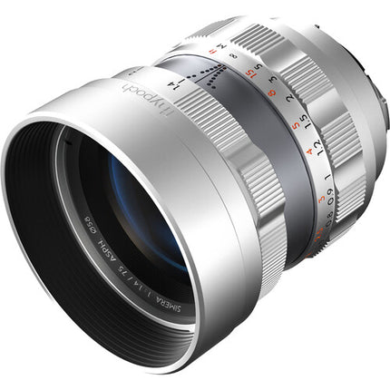 Thypoch Simera 75mm f1.4 ASPH Lente Manual Full Frame Leica M Plata