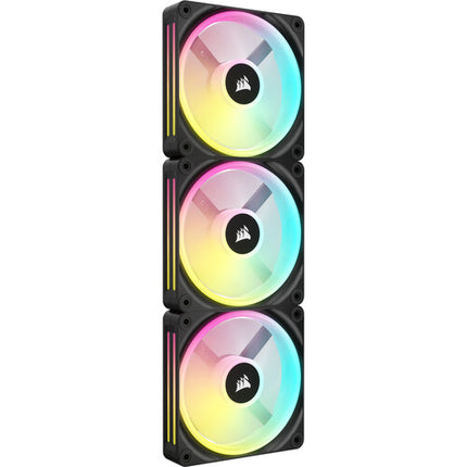 CORSAIR iCUE LINK QX120 RGB Kit 3 Ventiladores 120mm PWM 2400 RPM Negra