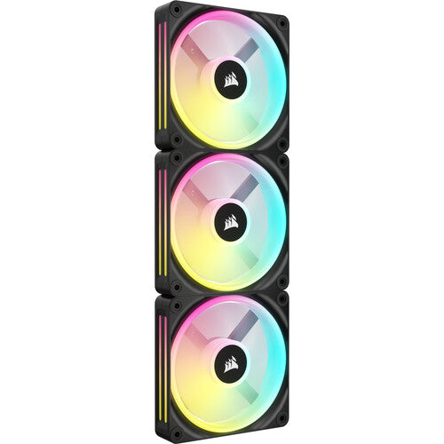 CORSAIR iCUE LINK QX120 RGB Kit 3 Ventiladores 120mm PWM 2400 RPM Negra