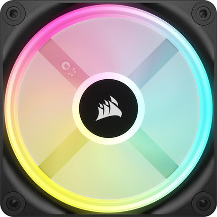 CORSAIR iCUE LINK QX120 RGB Kit 3 Ventiladores 120mm PWM 2400 RPM Negra