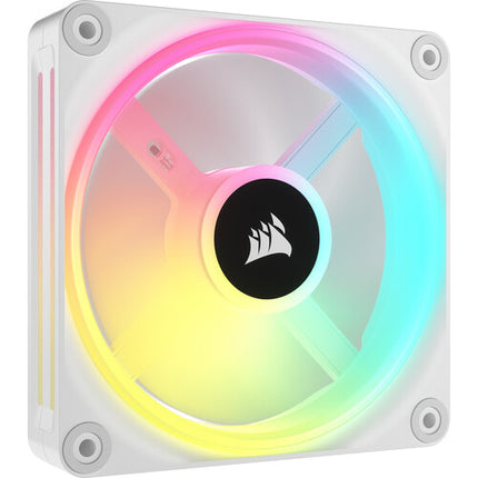CORSAIR iCUE LINK QX120 RGB Kit ventiladores PWM 3x120mm 2400RPM Blanca