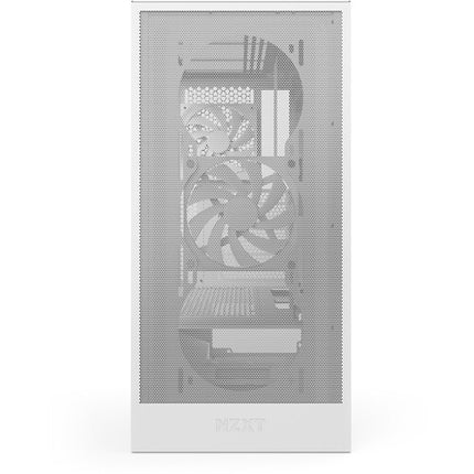 NZXT H5 Flow Caja Mid-Tower Blanca Soporta ATX y Radiador 360mm