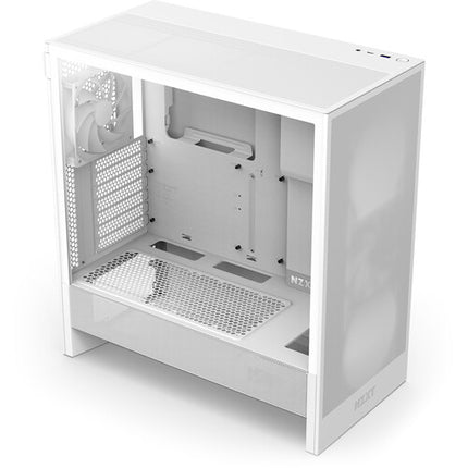 NZXT H5 Flow Caja Mid-Tower Blanca Soporta ATX y Radiador 360mm