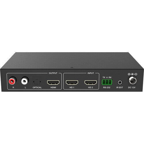 A-Neuvideo 2x1 UHD 4K60 Conmutador de vídeo con 2 entradas HDMI y mando IR