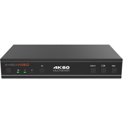 A-Neuvideo 2x1 UHD 4K60 Conmutador de vídeo con 2 entradas HDMI y mando IR