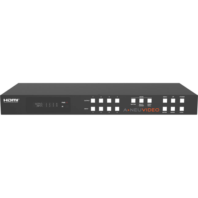 A-Neuvideo 4x4 UHD 4K60 HDR Multiviewer con 12 modos multivisualización y 18 Gb/s