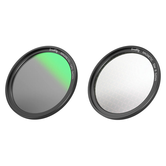 SmallRig 52mm MagEase Kit de Filtros Magnéticos CPL y Star-Cross 8 Puntos