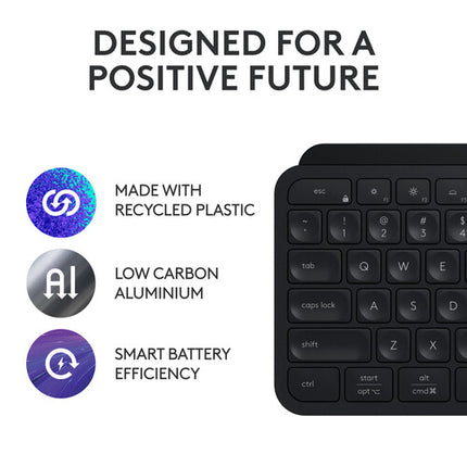 Logitech MX Keys S Teclado inalámbrico Bluetooth 5 meses batería receptor USB-A