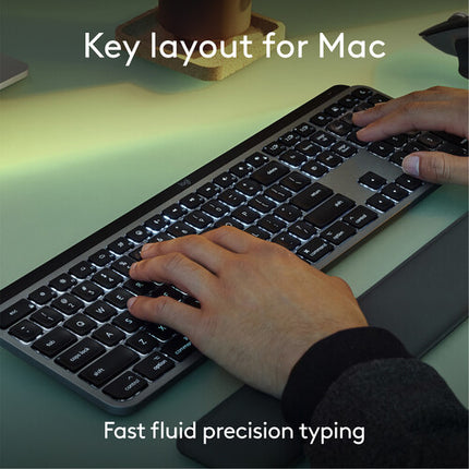 Logitech MX Keys S Teclado Inalámbrico para Mac Bluetooth 5 Meses Batería
