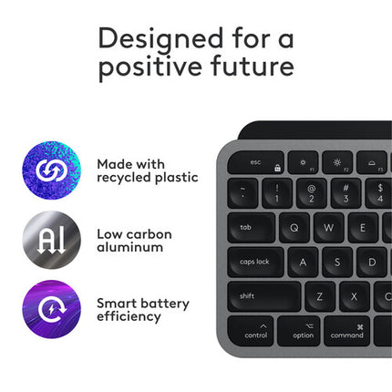 Logitech MX Keys S Teclado Inalámbrico para Mac Bluetooth 5 Meses Batería
