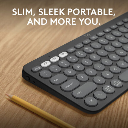 Logitech Pebble Keys 2 K380S Teclado Inalámbrico Bluetooth 3 Dispositivos Batería 36 Meses