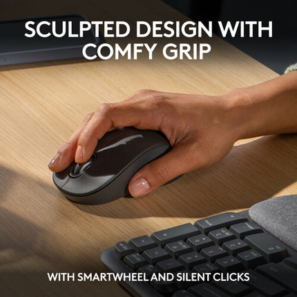 Logitech Wave Keys MK670 Combo Teclado y Ratón Inalámbrico 2.4 GHz Bluetooth 400-4000 dpi