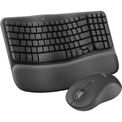Logitech Wave Keys MK670 Combo Teclado y Ratón Inalámbrico 2.4 GHz Bluetooth 400-4000 dpi