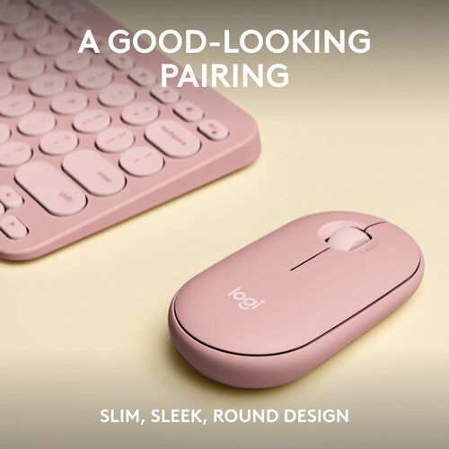 Logitech Pebble 2 Teclado y Ratón Inalámbrico Bluetooth 4000 DPI
