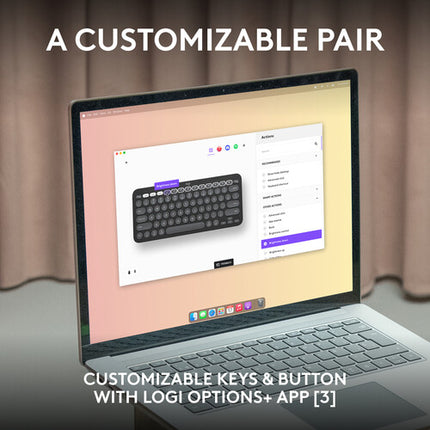 Logitech Pebble 2 Teclado y Ratón Inalámbrico para Mac Bluetooth 4000 DPI