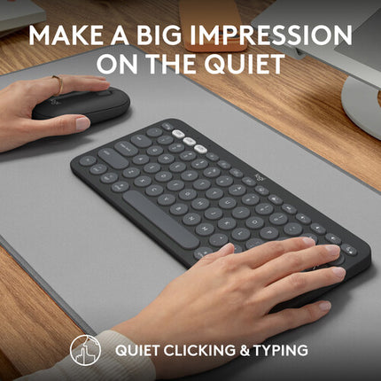Logitech Pebble 2 Teclado y Ratón Inalámbrico para Mac Bluetooth 4000 DPI