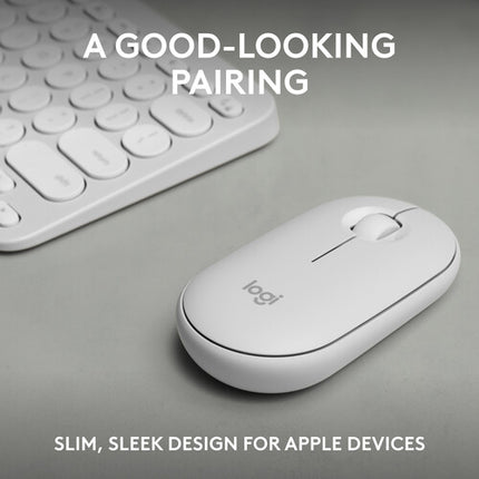 Logitech Pebble 2 teclado y ratón inalámbrico Bluetooth 4000 DPI portátil para Mac