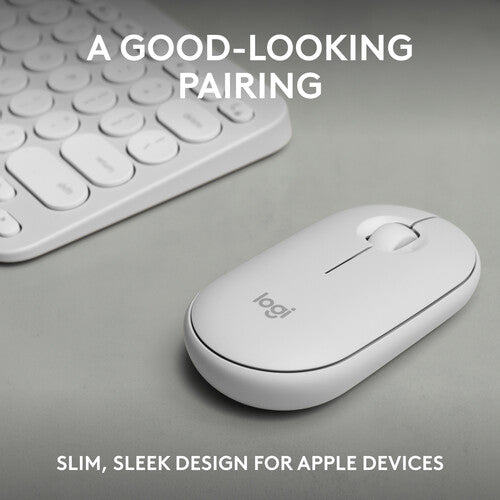 Logitech Pebble 2 teclado y ratón inalámbrico Bluetooth 4000 DPI portátil para Mac
