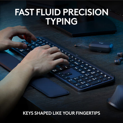 Logitech MX Keys S Teclado Inalámbrico y Mouse MX Master 3S Negro 8000 dpi Bluetooth