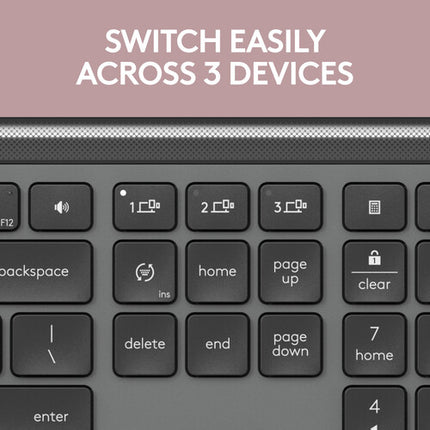 Logitech Signature Slim K950 Teclado Inalámbrico con Logi Bolt USB-A y 3 Años Batería