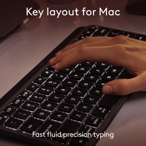Logitech MX Keys Mini Teclado Inalámbrico para Mac Bluetooth 5.0 Diseño Compacto