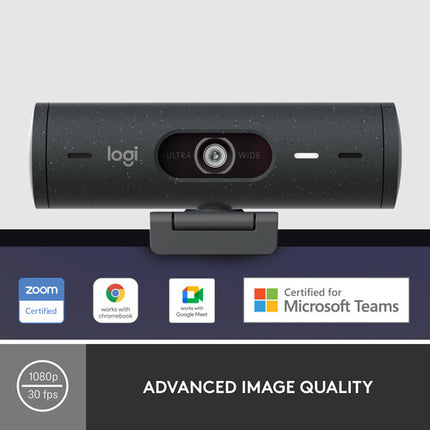 Logitech Brio 500 Webcam Full HD 1080p 90° FOV USB Tipo C