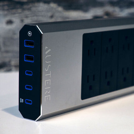 Austere VII Protector contra Sobretensión 6 Tomas 4000 Julios 45W USB-C