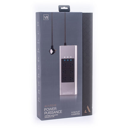 Austere VII Protector contra Sobretensión 6 Tomas 4000 Julios 45W USB-C