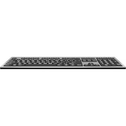 Logickeyboard XLPrint PC Slim Line Teclado con Teclas Grandes y Puerto USB 2.0