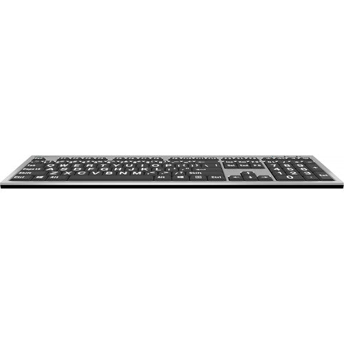 Logickeyboard XLPrint PC Slim Line Teclado con Teclas Grandes y Puerto USB 2.0