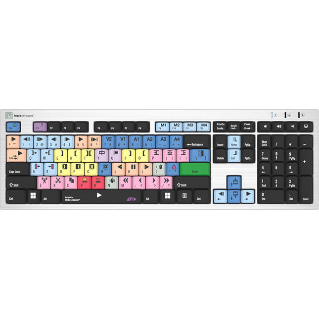 Logickeyboard Avid Media Composer Teclado Windows USB con Hotkeys