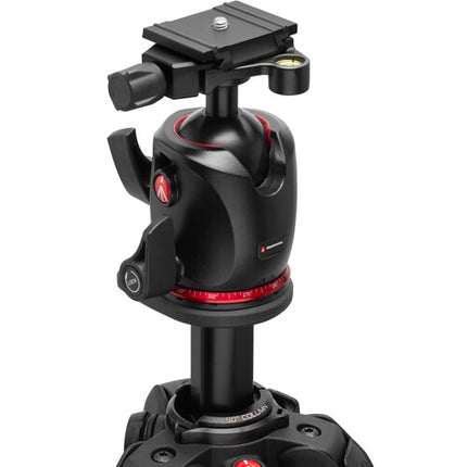 Manfrotto 055XPRO Trípode de Fibra de Carbono 4 Secciones y Cabezal XPRO con Capacidad 15 kg y Altura Máxima 182 cm
