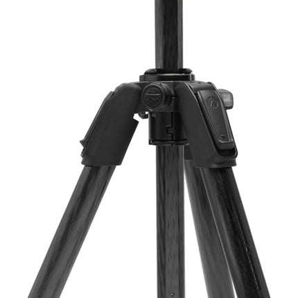 Manfrotto 055XPRO Trípode de Fibra de Carbono 4 Secciones y Cabezal XPRO con Capacidad 15 kg y Altura Máxima 182 cm