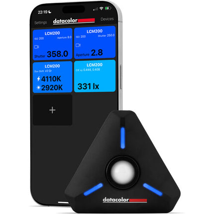 Datacolor LightColor Meter Medidor de Luz Bluetooth con Rango -1 a 18 EV y Estuche