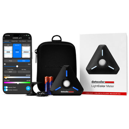 Datacolor LightColor Meter Medidor de Luz Bluetooth con Rango -1 a 18 EV y Estuche
