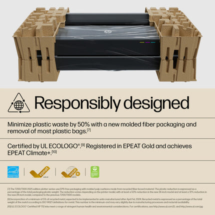 HP DesignJet T210 24 pulgadas Impresora plotter inalámbrica formato grande 2400 x 1200 dpi velocidad 45 segundos
