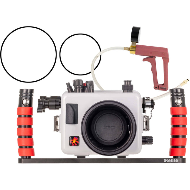 Ikelite Deluxe 200DLM/D Carcasa Sumergible para Canon EOS R10 con Controles Mecánicos y Profundidad 60m