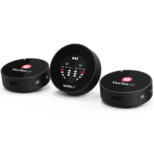 IPEVO AI Duo Sistema de Micrófono Inalámbrico para 2 personas con 18h batería y 4.9 m alcance