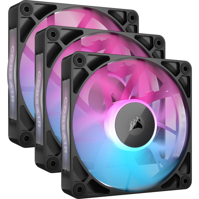 CORSAIR iCUE LINK RX120 RGB Kit Ventiladores PWM Triple 120mm 2100 RPM