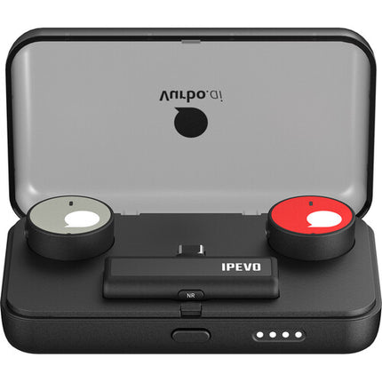IPEVO Vocal Sistema inalámbrico portátil para 2 personas con batería 8h y licencia Vurbo.ai 10h