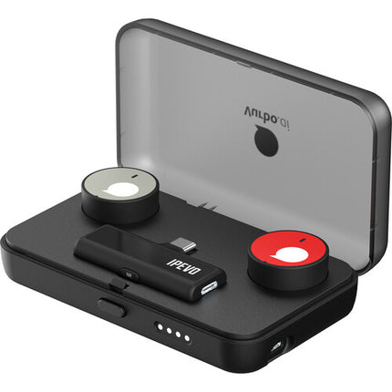 IPEVO Vocal Sistema inalámbrico portátil para 2 personas con batería 8h y licencia Vurbo.ai 10h
